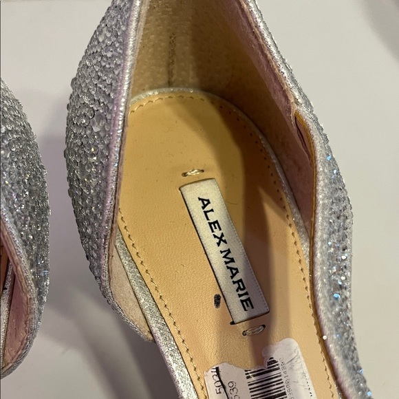 Alex Marie Sparkling Silver Heels - Picture 2 of 10